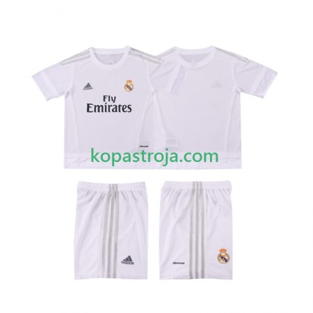 Billiga Fotbollströjor Real Madrid 2015 2016 Retro Barn Hemma tröja Kortärmad